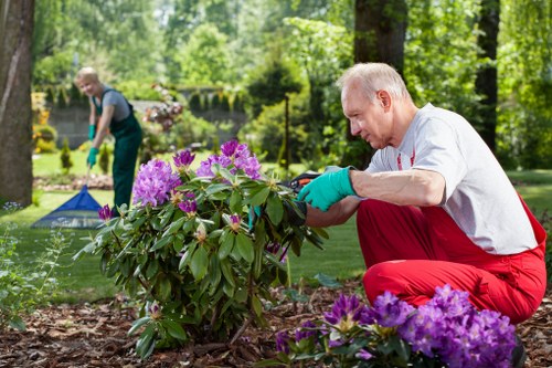 Receipt and refund processing for Belmont gardening services